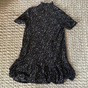 Black and cream Zara mini swing dress